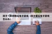 孩子一天到晚玩电子游戏（孩子爱玩电子游戏怎么办）
